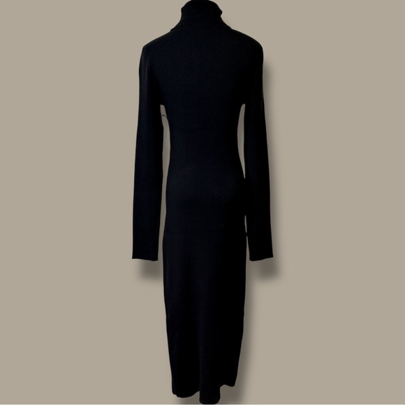 NWT ASTR The Label ‘Hi Slit Ribbed Turtleneck Sweater’ in Black Size Large - Picture 11 of 16